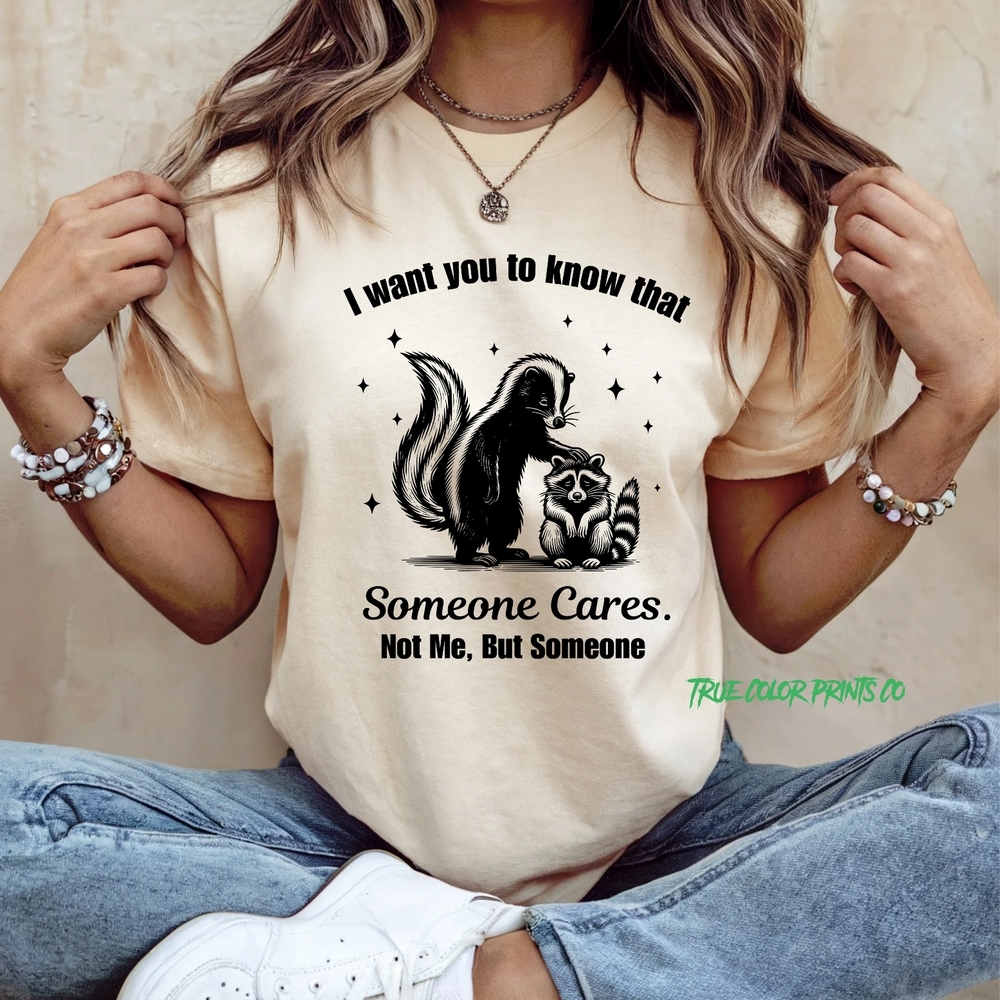 Gildan Cream Humorous Graphic T-Shirt